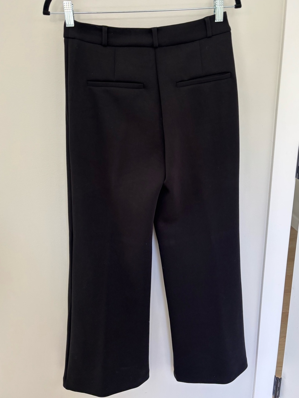 Christian Siriano Black Fluid Wide Leg Trousers